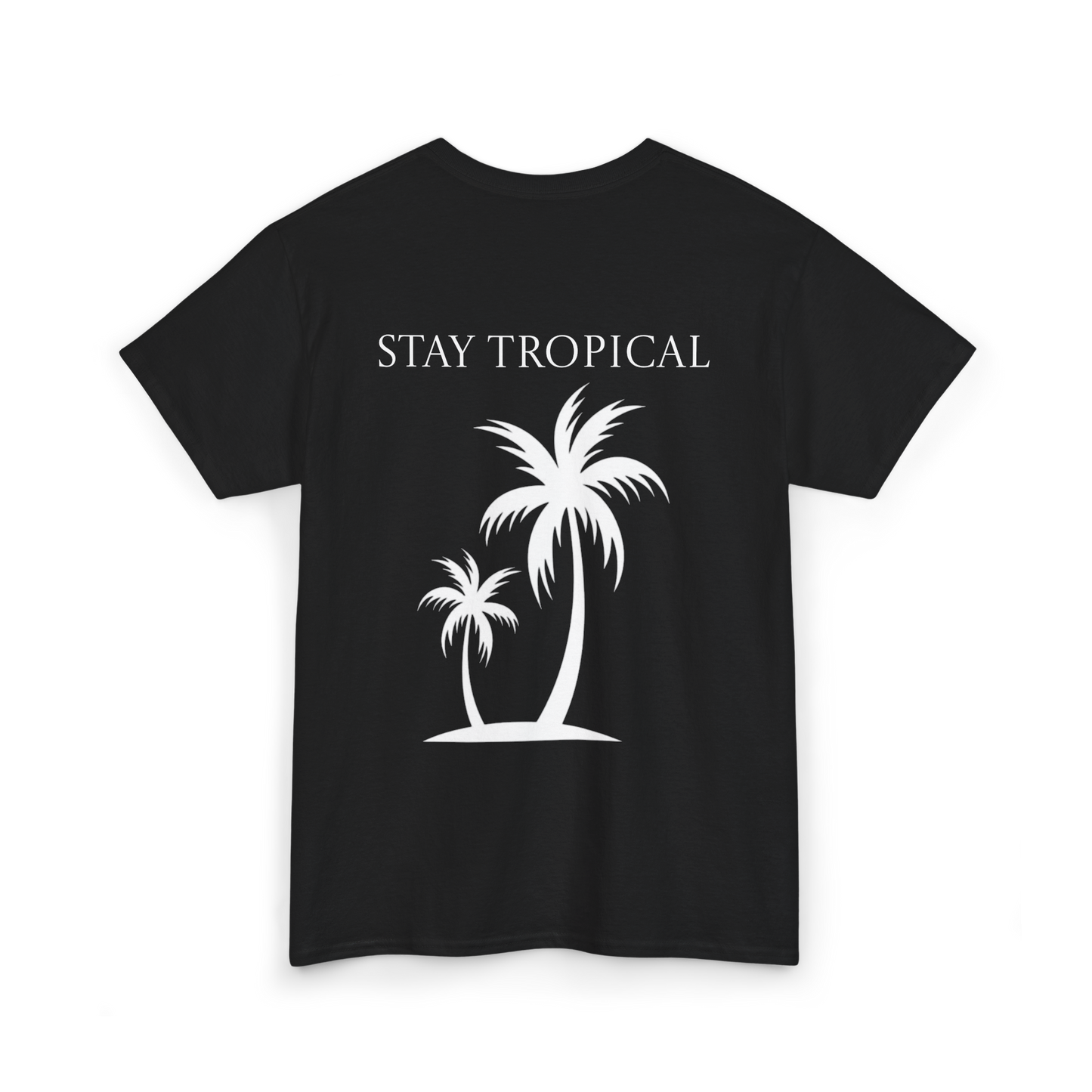 Stay Tropical Unisex Heavy Cotton Tee - Perfect for Summer and Beach Lovers