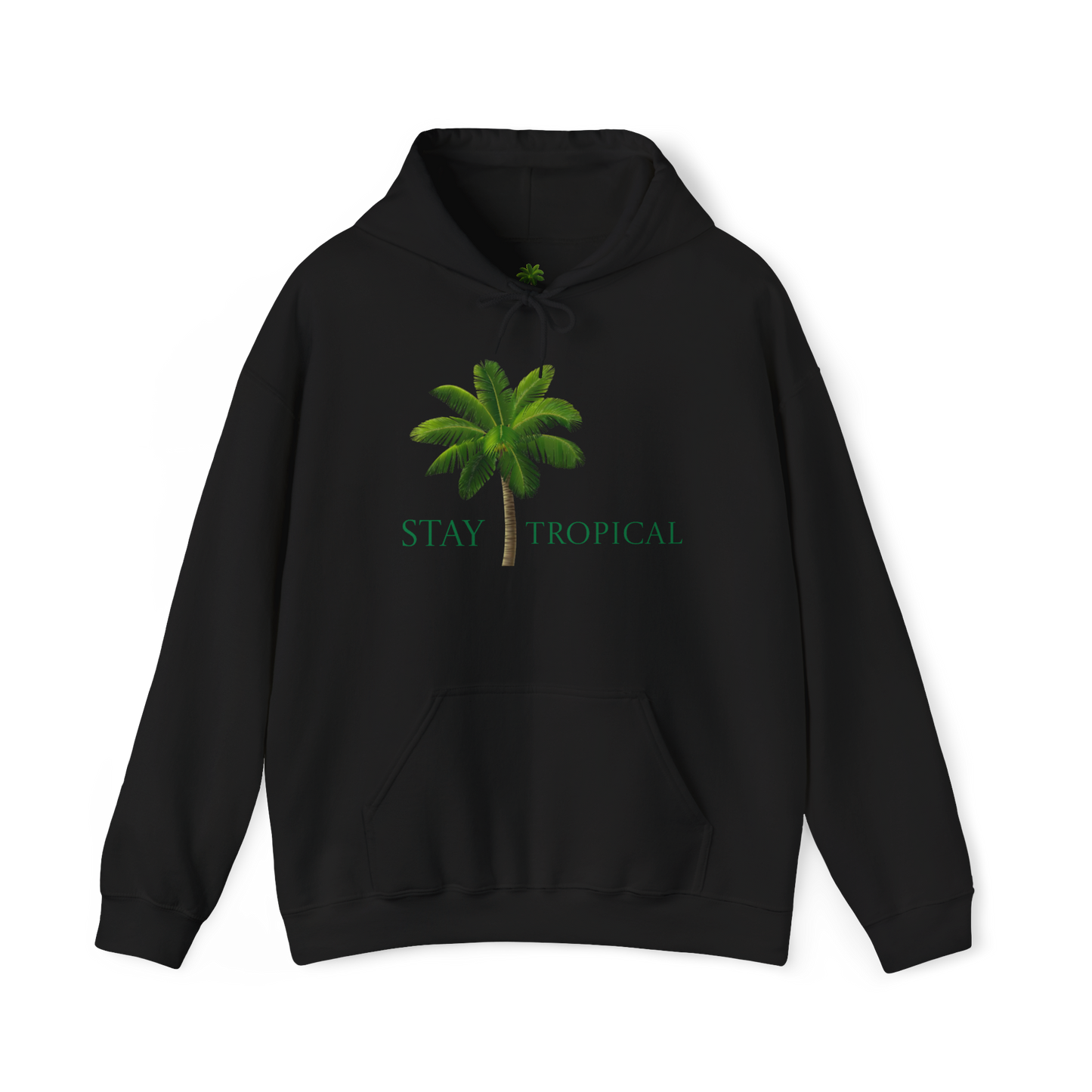 Stay Tropical Unisex Hooded Sweatshirt - Perfect for Beach Lovers