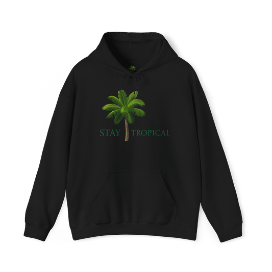 Stay Tropical Unisex Hooded Sweatshirt - Perfect for Beach Lovers