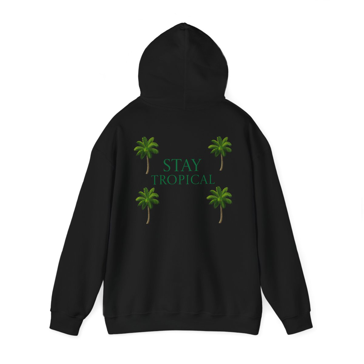 Stay Tropical Unisex Hooded Sweatshirt - Perfect for Beach Lovers